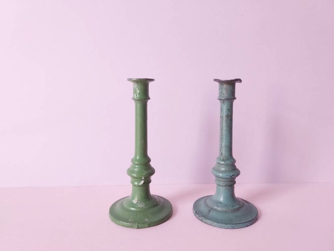 Antique Miniature Candlesticks Etsy UK
