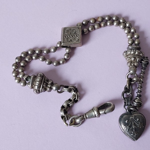 Antique Silver Fob Chain