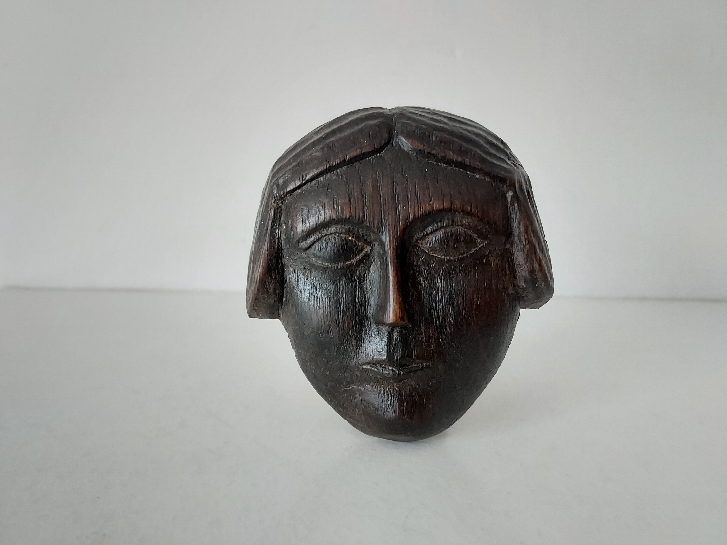 彫刻された木製の顔 - Etsy 日本