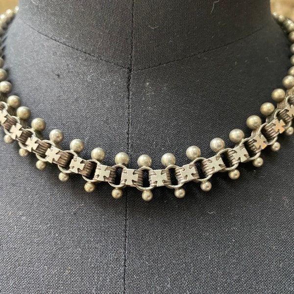 Antique Silver Collar Bookchain