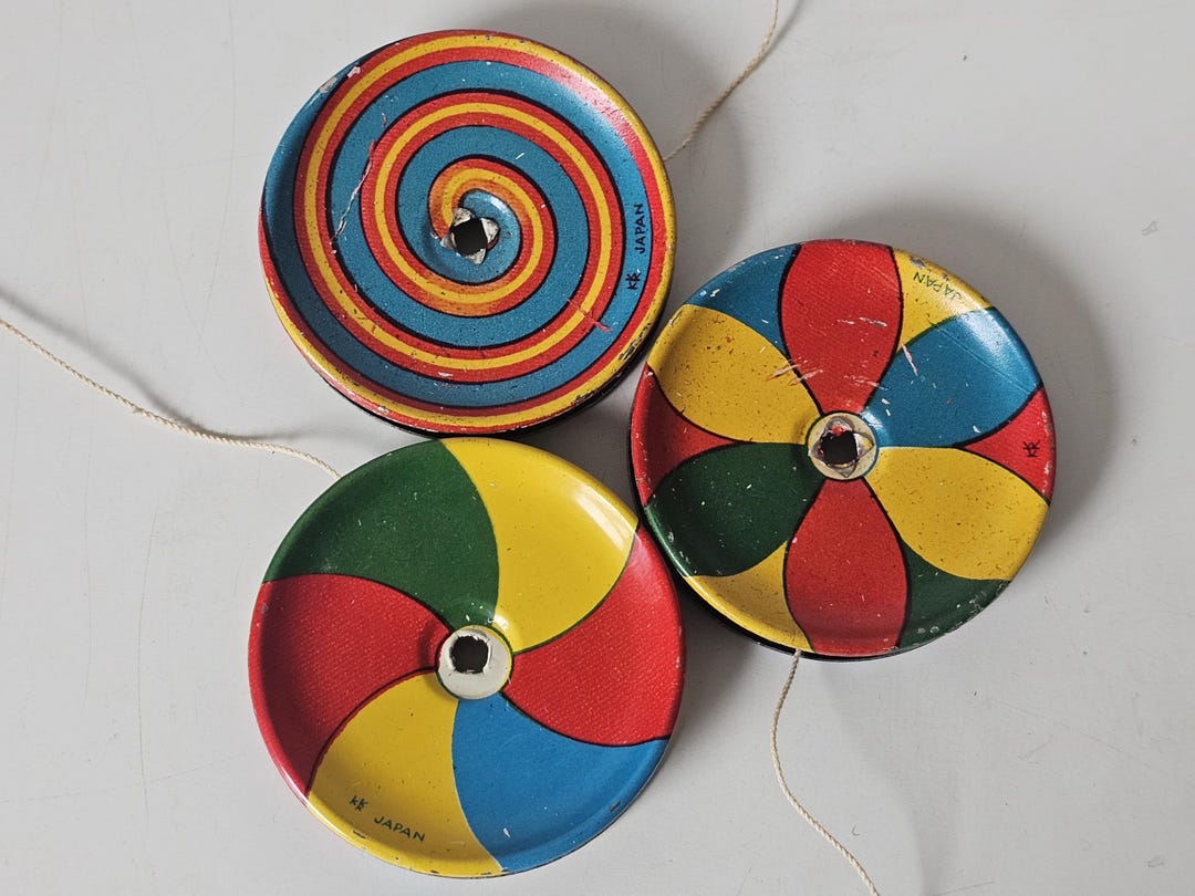 Japanese Tin Yo Yos - Etsy