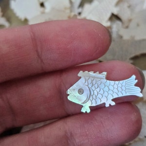 Antique Fish Mother of Pearl Gaming Counters