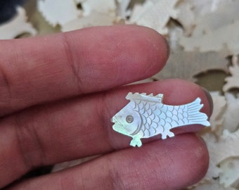 Antique Fish Mother of Pearl Gaming Counters