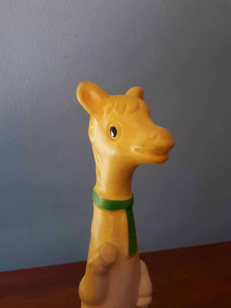 baby giraffe squeaky toy