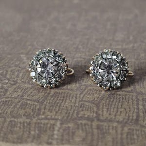 Antique 9ct Gold and Paste Earrings