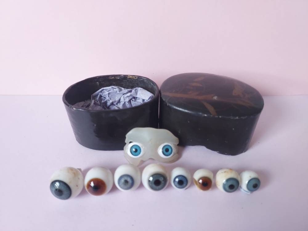 Antique Blown Glass Dolls' Eyes Etsy