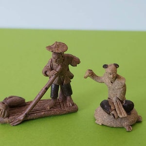 Miniature Chinese Clay Figures image 1