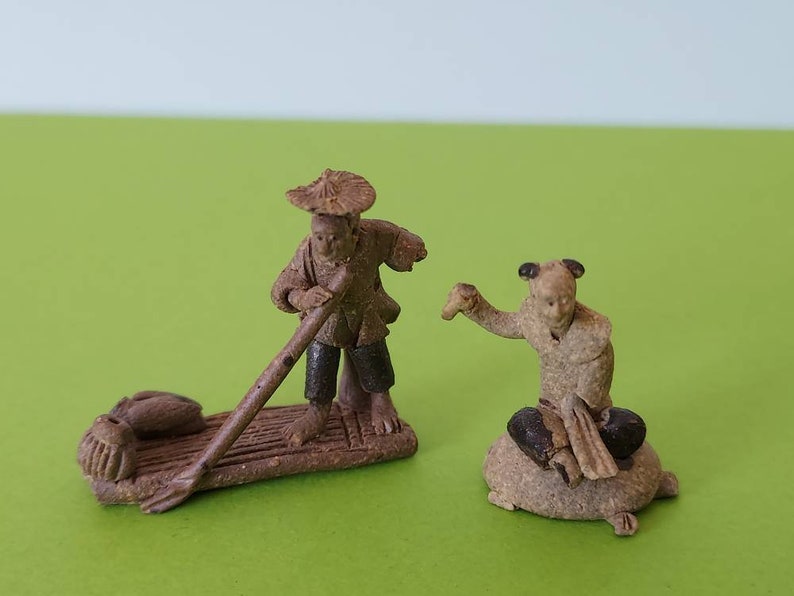 Miniature Chinese Clay Figures image 1