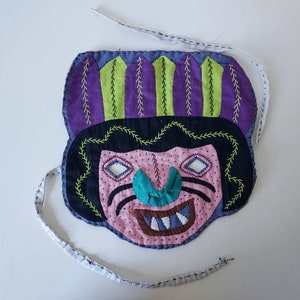 Vintage Mola Textile Mask Guna Panama