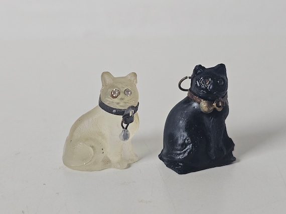 チェコの猫のガラスクラッカーチャーム - Etsy 日本