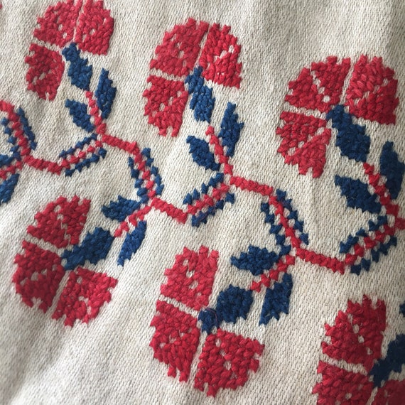 Antique Ukranian Hand-embroidered Linen Blouse Ja… - image 7