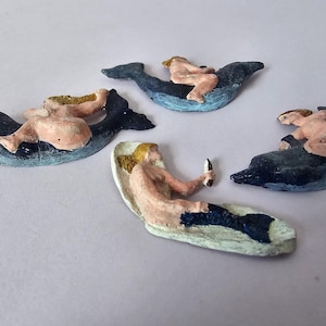 Folk Art Dolphin Figures
