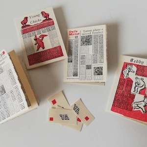 Vintage Dolls&#39; House Miniature Newspapers and Envelopes
