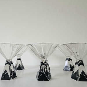 Crystal Art Deco Glasses Karl Palda