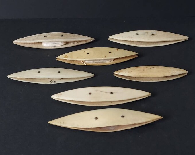 Set of 7 Antique Tatting Shuttles Etsy