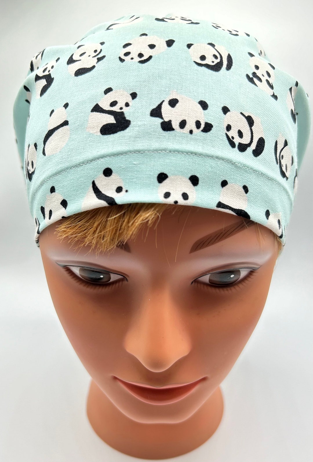 Panda Bear | EURO, XL Euro or Skull Surgical Scrub Caps | NEW Euro W ...