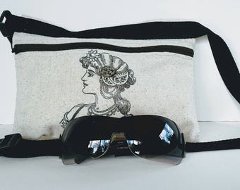 Fanny Pack, bumbag, dogwalking, hiking, biking, travel, coin purse, vintage,  cosmetic bag, accessory, chic, stylish, shopping