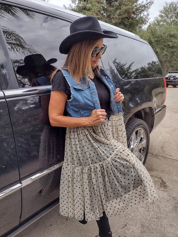 Jean Jacket Vest, Lace Insert, Bride Jean Jacket With Duster, Jean