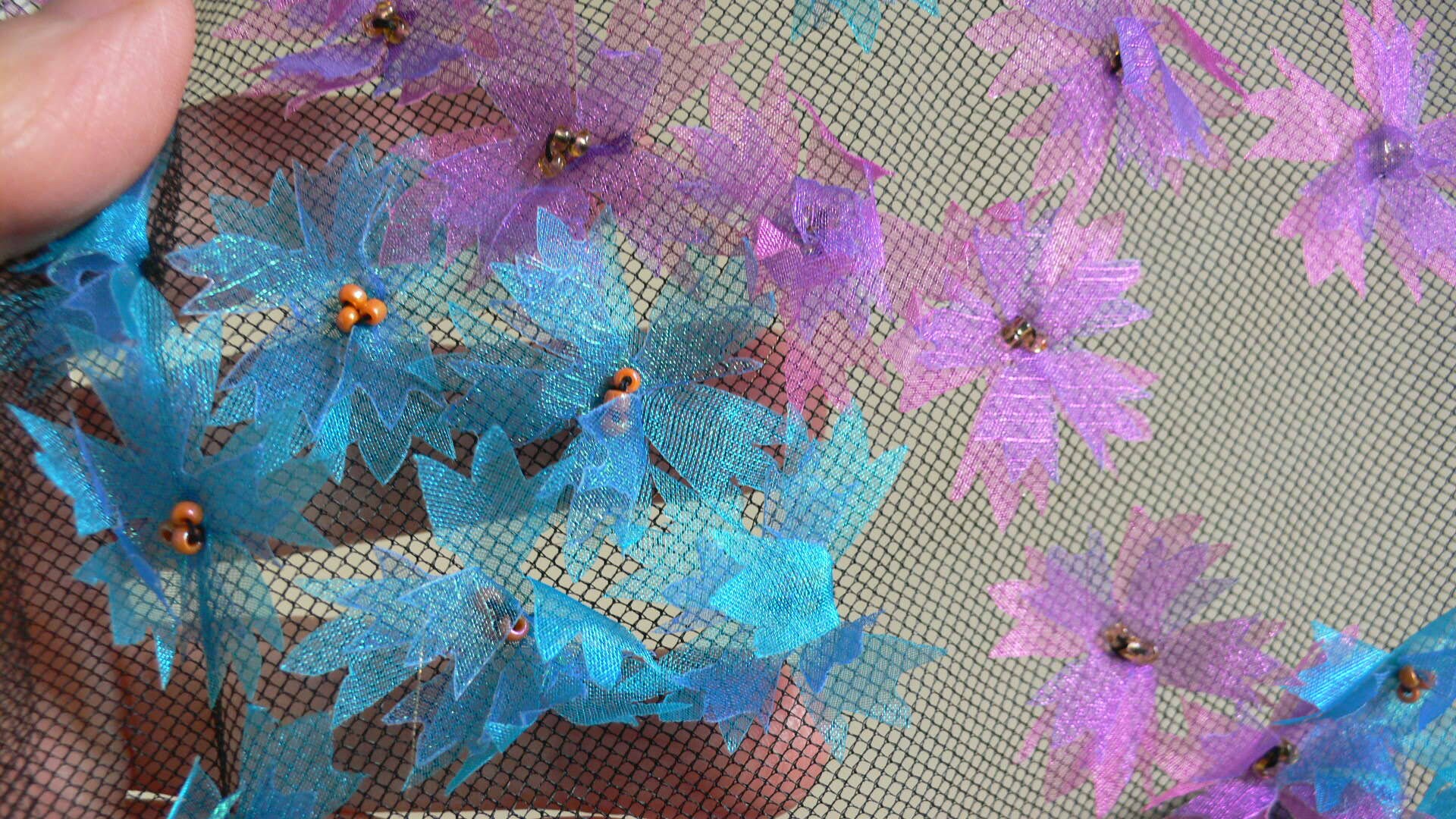 Sale Vintage dress fabric Couture dress fabric Floral Etsy