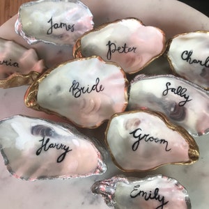 Oyster Shell Place Names | Oyster Shell Table Names | Oyster Shell Place Settings