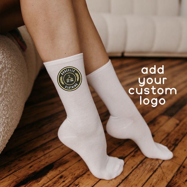 custom logo socks, custom design socks. custom photo socks, custom socks, white socks, athletic socks, your design socks, women's, mens