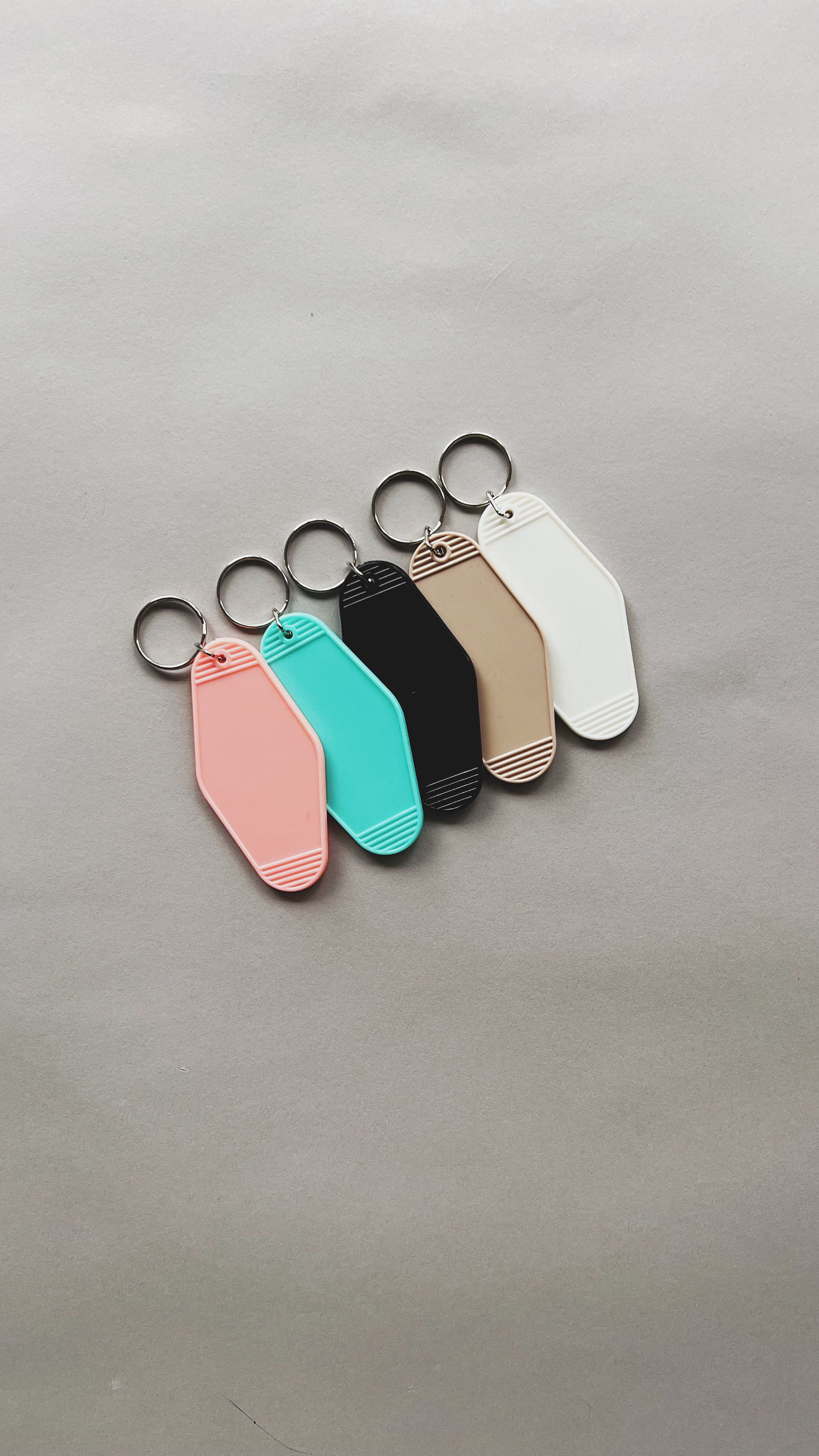 Plastic Keychain Blank Motel Keychain Keychain Blank White Etsy