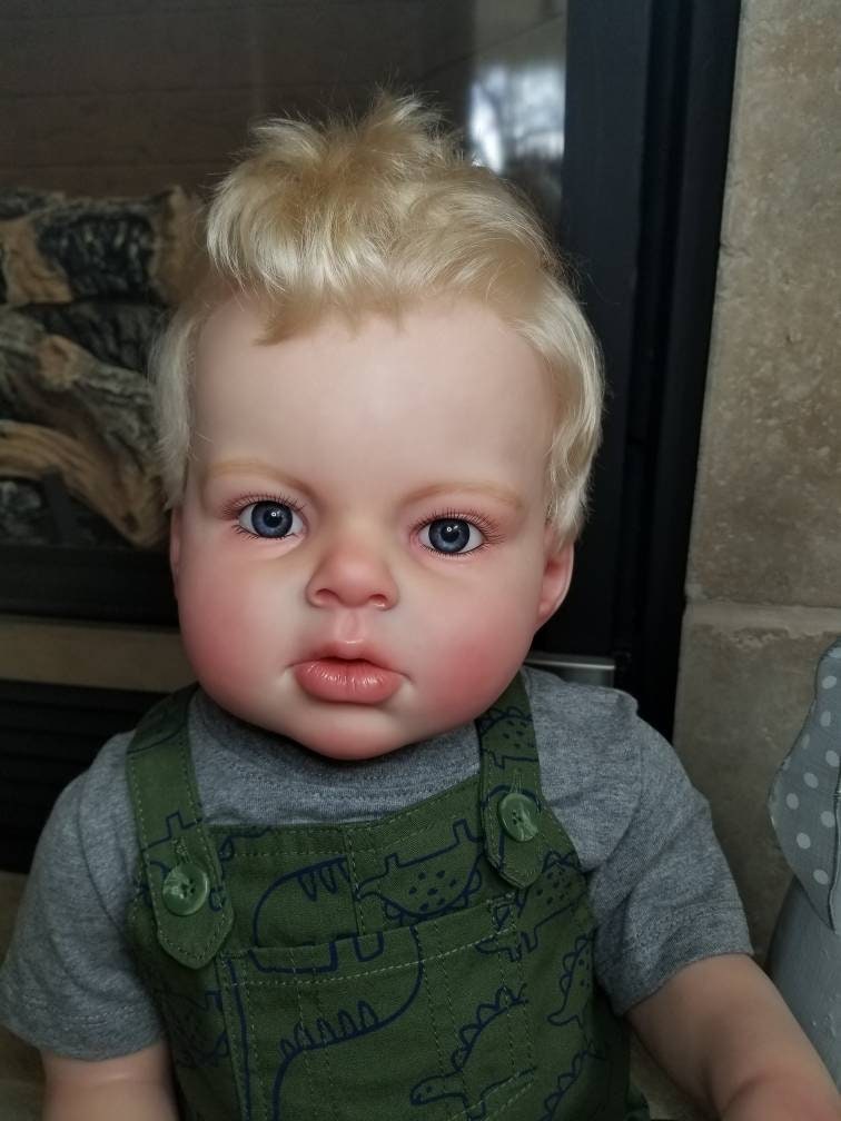 Custom Reborn Toddler Boy Doll: Arianna Sculpt, 28 Inch, Mia