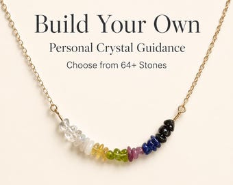 Create Your Own Custom Gemstone Necklace for Personalized Crystal Intentions Personalized Crystals