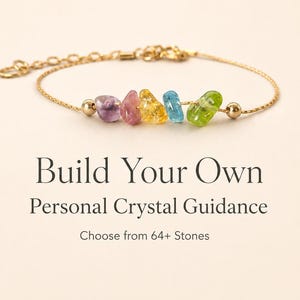 Personalized Raw Birthstone Family Jewelry Crystal Healing Build Your Own Bracelet Ankle Bracelet