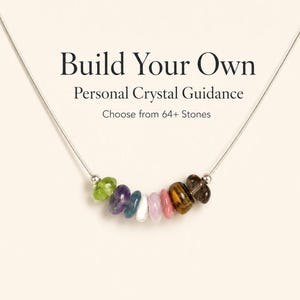 Custom Crystal Necklace Healing Gemstone Choker Personalized Design Handcrafted Jewelry Piece Adjustable Chain Length Spiritual Energy Accessory Natural Stone Pendant Meaningful Gift Idea Daily Wear Collection Unique Crystal Selection