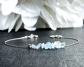 aquamarine ankle bracelet