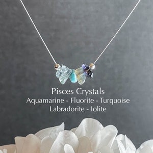 Pisces necklace hot sale etsy