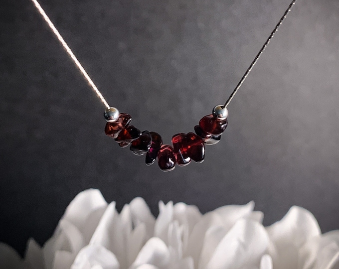 Garnet Necklace January Birthstone Healing Crystals