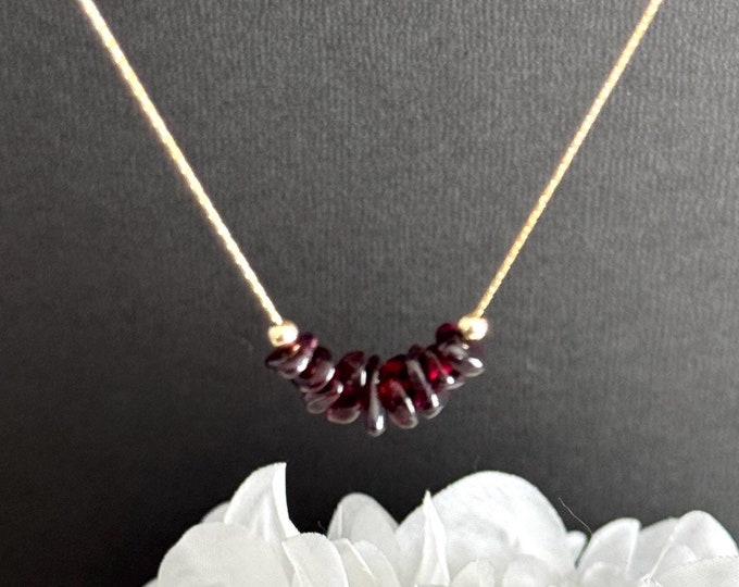 Garnet Necklace January Birthstone Healing Crystals