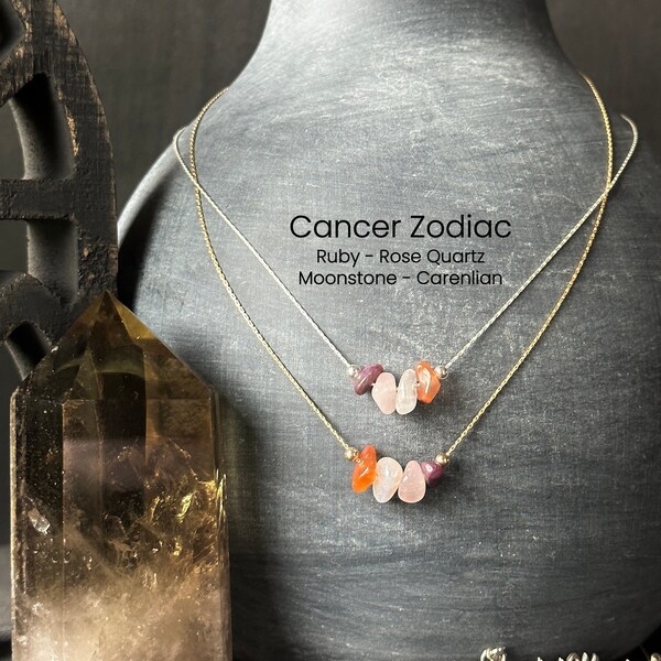 Zodiac crystal necklace clearance