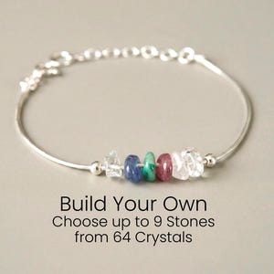 Personalized Raw Birthstone Family Jewelry Crystal Healing Build Your Own Bracelet Ankle Bracelet
