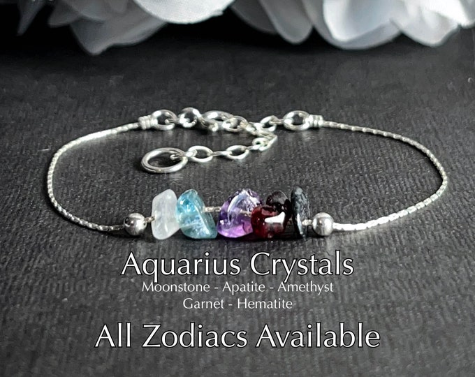 Aquarius Pisces Aries Taurus Bracelet Astrology Gifts Anklet Zodiac Gift