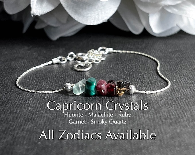 Capricorn Aquarius Pisces Aries Bracelet Astrology Gifts Anklet Zodiac Gift