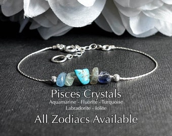 Pisces Aries Taurus Gemini Bracelet Astrology Gifts Anklet Zodiac Gift