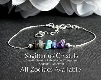 Sagittarius Capricorn Aquarius Pisces Bracelet Astrology Gifts Anklet Zodiac Gift