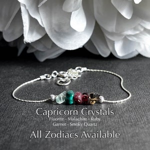 Capricorn Aquarius Pisces Aries Bracelet Astrology Gifts Anklet Zodiac Gift