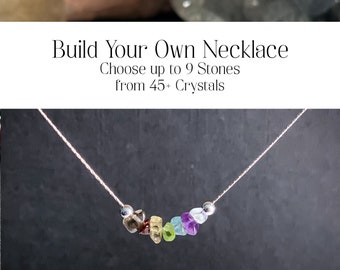 Construisez votre propre collier personnalisé avec des intentions de cristal personnalisées