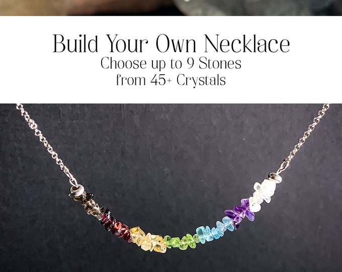 Create Your Own Custom Gemstone Necklace for Personalized Crystal Intentions Personalized Crystals