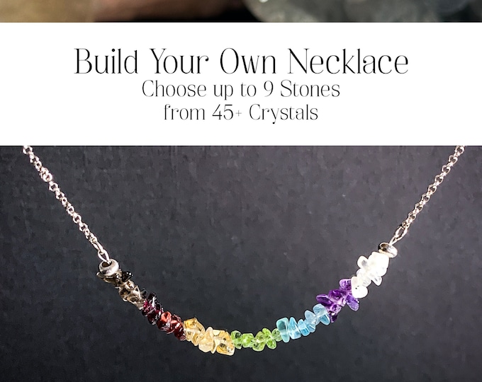 Create Your Own Custom Gemstone Necklace for Personalized Crystal Intentions Personalized Crystals