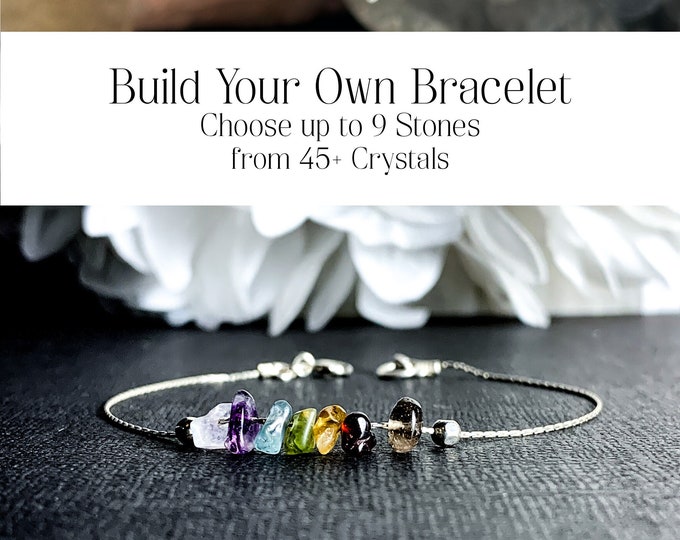 Crystal Bracelet Custom Anxiety Personalized Protection Build Your Own Customized Crystal Healing Ankle Bracelet