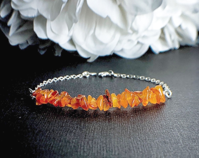 Carnelian, emotional support, positive energy, courage bracelet, healing bracelet, healing crystals, sacral chakra, everyday bracelet