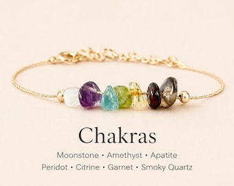 Chakra Bracelet Silver Sterling Adjustable Gold Anklet Yoga Meditation Accessory Women Spiritual Energy Balance Healing Crystal Gift
