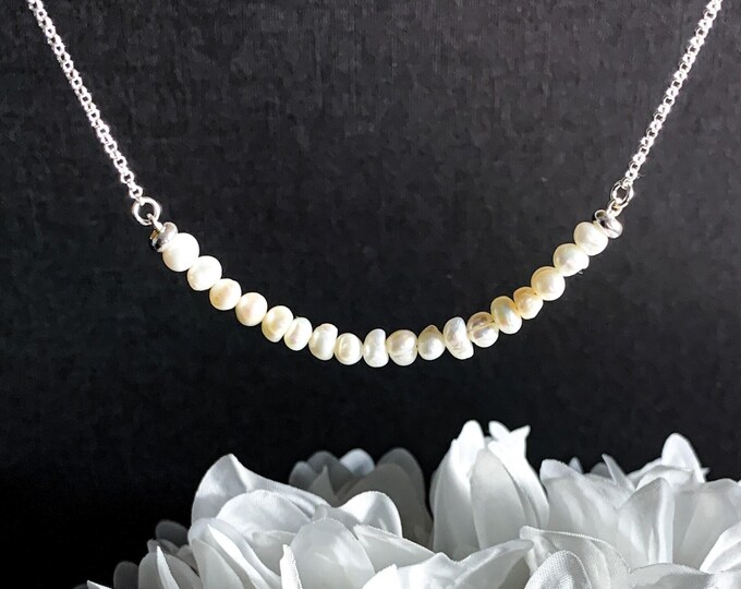 Ivory Pearl necklace, Pearl Choker or Necklace, Plus Size jewelry option, June Birthstone Jewelry Pearls, Birthday Gift for Mom Anniversary