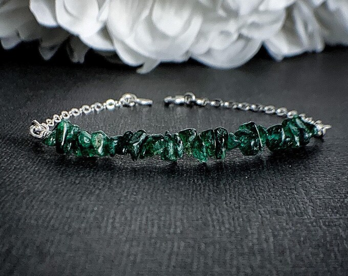 Green Aventurine Bracelet Prosperity Protection Bracelet Raw Healing Crystals