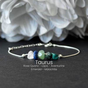 Taurus Gemini Cancer Leo Bracelet Astrology Gifts Anklet Zodiac Gift